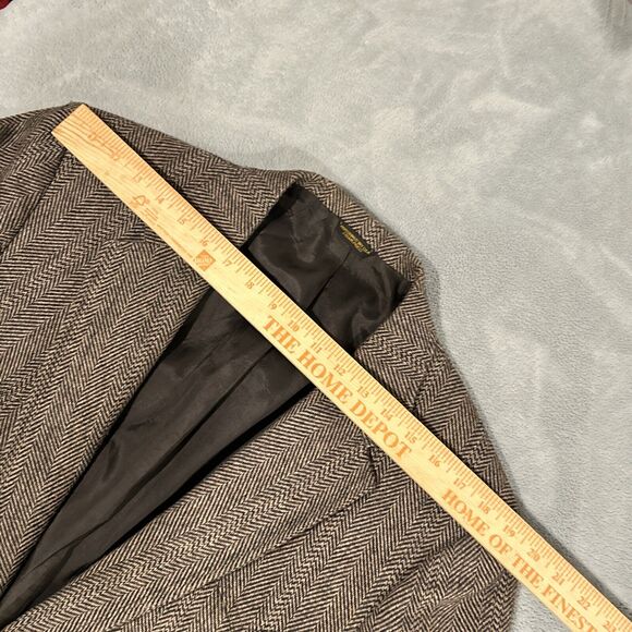 80s Levis Western Wear Blazer Jacket Men Medium Chest 22 Business PeaCoat Office - Picture 8 of 14